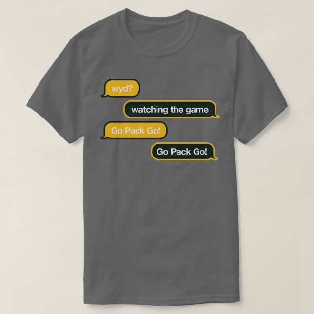 Packer WYD Text T-Shirt (Design vorne)