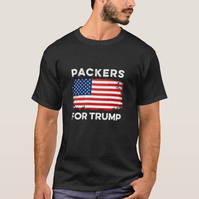 Packers für Trumps lustige Wahl 2024 Vote Invento T-Shirt (Vorderseite)
