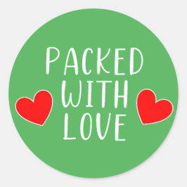 Packet mit Liebe Aufkleber