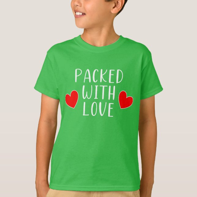 Packet mit Liebe Kid's T - Shirt (Vorderseite)