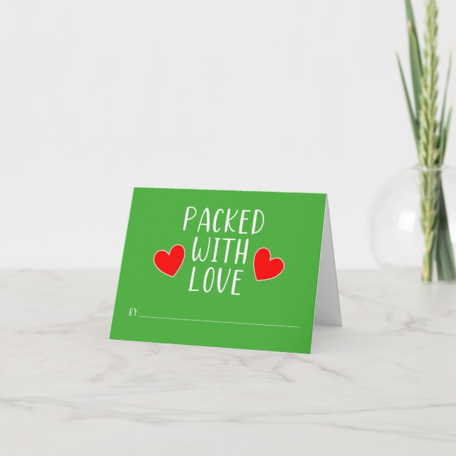 Packet mit Liebe Note Card (Vorderseite)