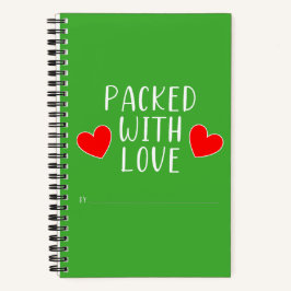 Packet mit Liebe Spiral Notebook Notizbuch