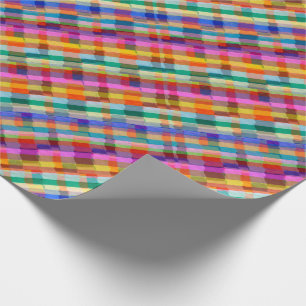 Packpapier-bunte grafische Linie Muster Geschenkpapier
