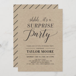 Packpapier | Einfaches Party für die Überlebensver Einladung