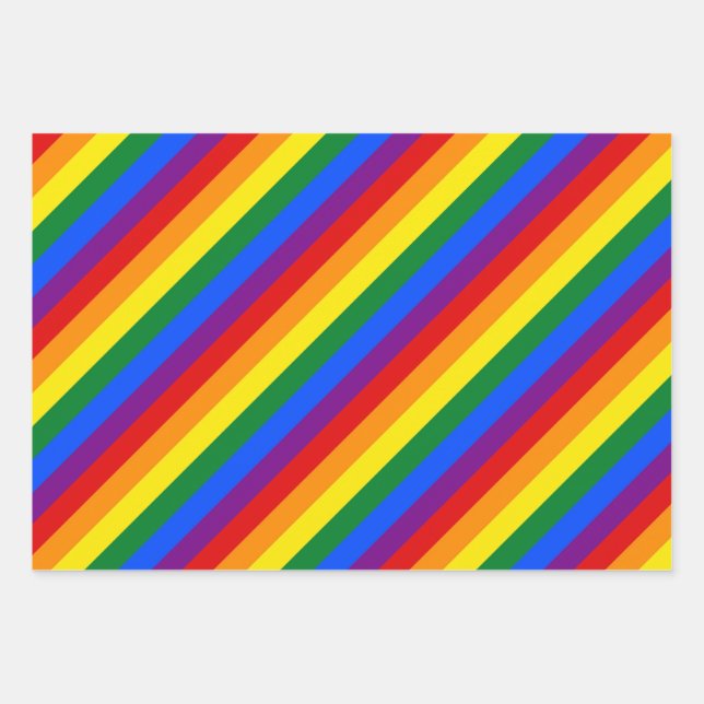 Packpapier für Regenbogenpresse 3 Designs Geschenkpapier Set (Vorderseite 3)