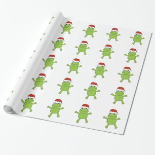 PACKPAPIER-LUSTIGER FROSCH GESCHENKPAPIER