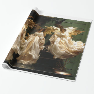 Packpapier mit Engeln