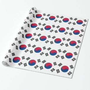 Packpapier mit Flagge von Südkorea