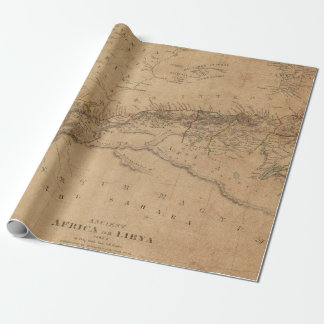Packpapier-Rolle der Antiken-Karten-Art-10 Geschenkpapier