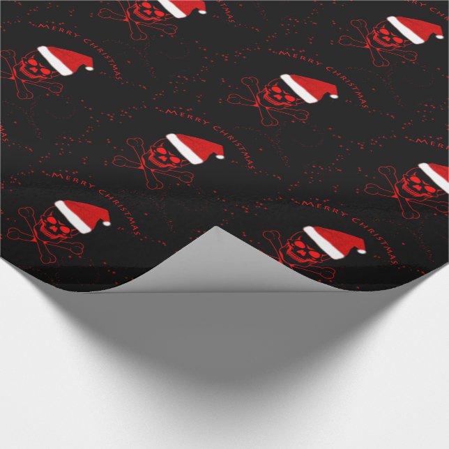 Packpapier/Schädel Geschenkpapier (Ecke)