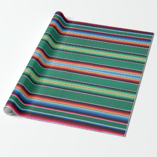 Packpapier, serape Druck, grün Geschenkpapier