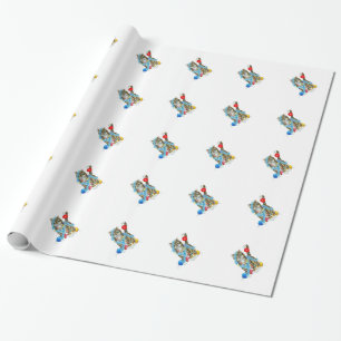 PACKPAPIER VERZIERTE MIEZEKATZE