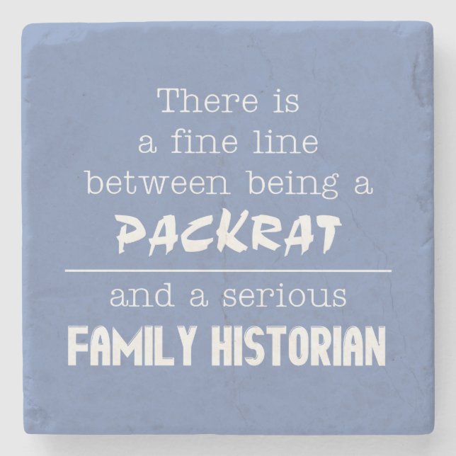 Packrat vs Family Historian Untersetzer (Vorderseite)