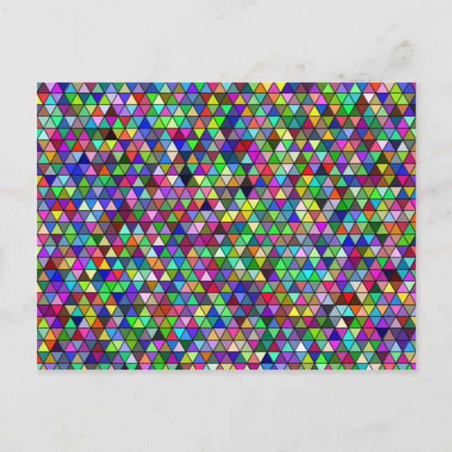 Packte Dreiecke Postkarte (Vorderseite)