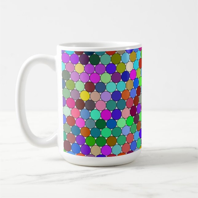 Packte Kreise 15oz Tasse (Links)