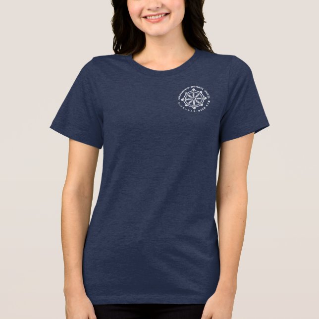 Packung 29 - Lotus - Kurzschlauch für Frauen Tri-Blend Shirt (Vorderseite)