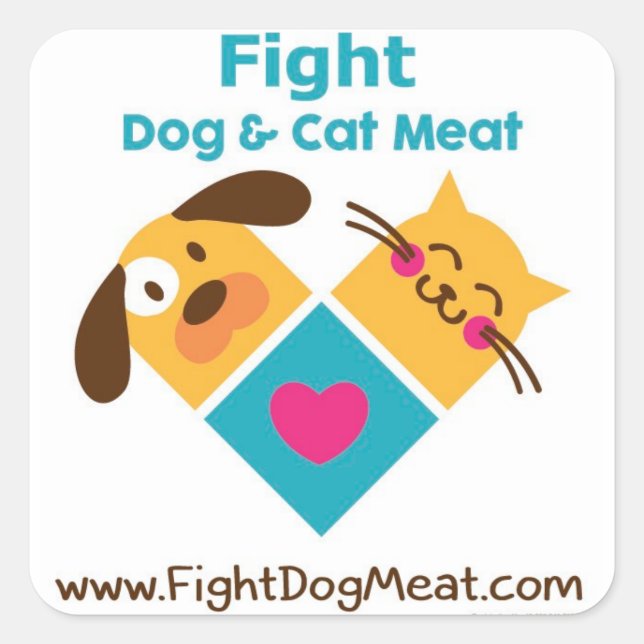 Packung mit 20 Aufklebern Quadratischer Aufkleber (Vorderseite)