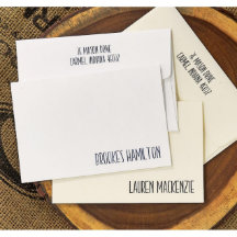 Packung mit 25 gefalteten Mackenzie-Mitteilungskar