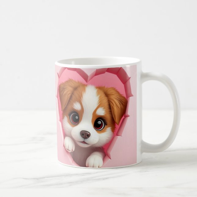 Packung mit 3D-Tasse, Packung mit 3D-Tasse Kaffeetasse (Rechts)