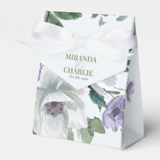 Packung mit blauer Gastgeschenk Hochzeit Geschenkschachtel