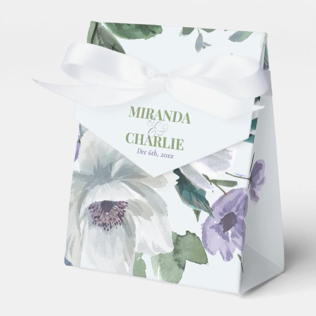 Packung mit blauer Gastgeschenk Hochzeit Geschenkschachtel (Vorderseite)