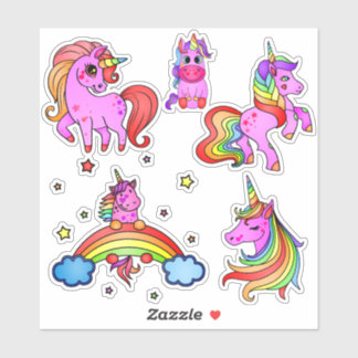 Packung mit Einhornkleber Aufkleber
