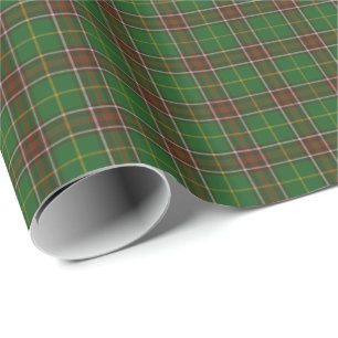 Packung Wrapping Paper Green Newfundland Tartan Geschenkpapier