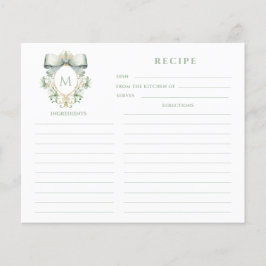 Packungsbeilage Wappen Monogramm Rezeptkarte