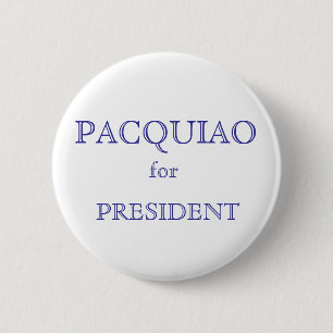 PACQUIAO, für, PRÄSIDENT Button