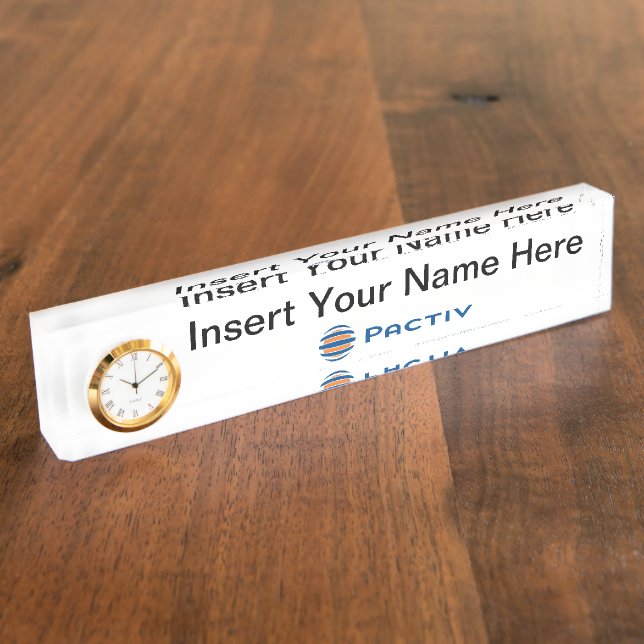 Pactiv Deskplate Namensplakette (Seite)