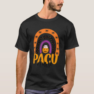 Pacu Nurse Pacu Halloween Pumpkin Rainbow Nursing T-Shirt