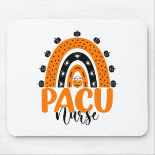 Pacu Nurse Rainbow Pacu Nursing Pumpkin Halloween Mousepad