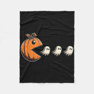 Pacween Lustiger Halloween-Kürbis-Geist-Chomp-Game Fleecedecke