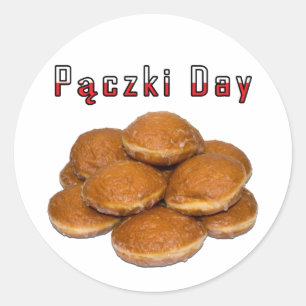 Paczki Day Runder Aufkleber