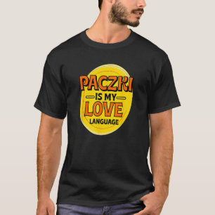 Paczki ist meine Liebe Sprache Donut Feinschmecker T-Shirt