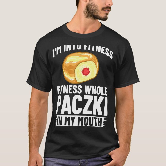 Paczki Polnischer Donut Polen Nachtisch 1 T-Shirt (Vorderseite)