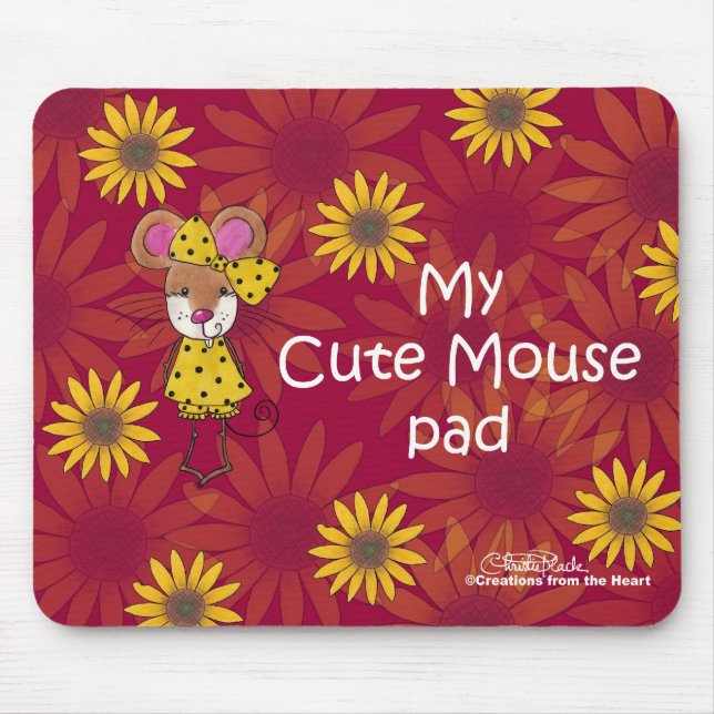 Pad "Niedliche Maus" Mousepad (Vorne)