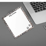 Pad Print! Cat Theme personalisierte Notizblock<br><div class="desc">Fun Note Pad für alle felinen freundlich</div>