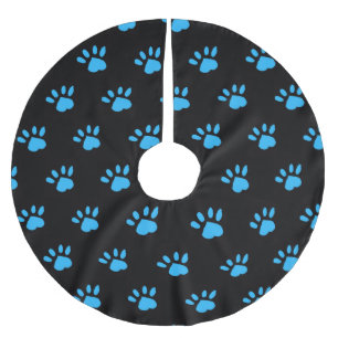Pad Print Tree Skirt (Schwarz & Blau) Polyester Weihnachtsbaumdecke