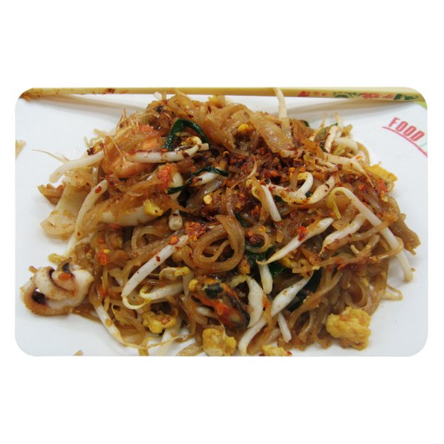 Pad Thai [ผั ด ท ย] Thailand Street Food Magnet (Horizontal)