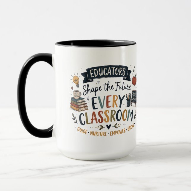 Pädagogen gestalten die Zukunft Tasse (Links)