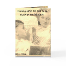 pädagogische 5" x 7" geklappte Grußkarte