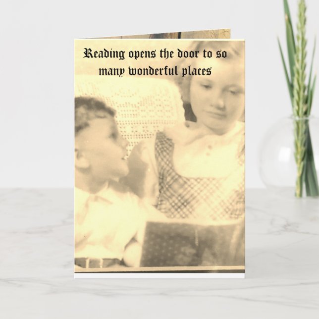 pädagogische 5" x 7" geklappte Grußkarte Karte (Vorderseite)