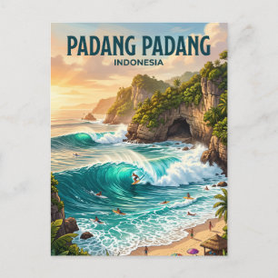 Padang Padang Strand Indonesien Postkarte