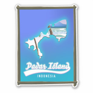 Padar-Insel Indonesien Aufkleber