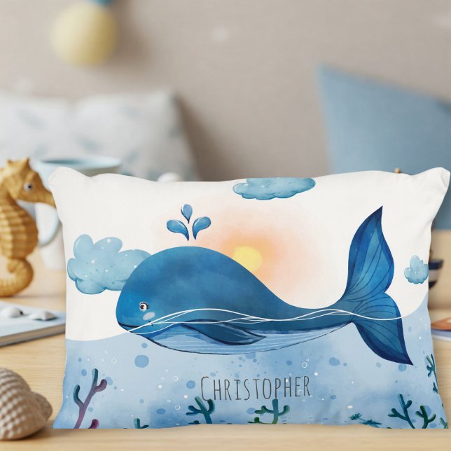 Padded Pillow with Whale Dekokissen (Von Creator hochgeladen)