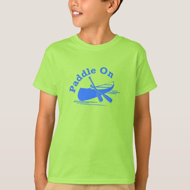 Paddel auf Design Limon - Kids' Basic-T - Shirt (Vorderseite)