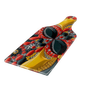 Paddel aus Glas Deutschland Farben Schneidebrett