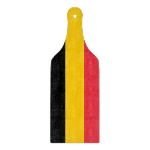 Paddel aus Glas mit belgischer Flagge Schneidebrett