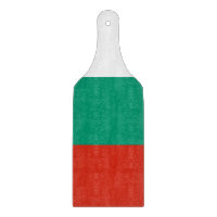 Paddel aus Glas mit bulgarischer Flagge